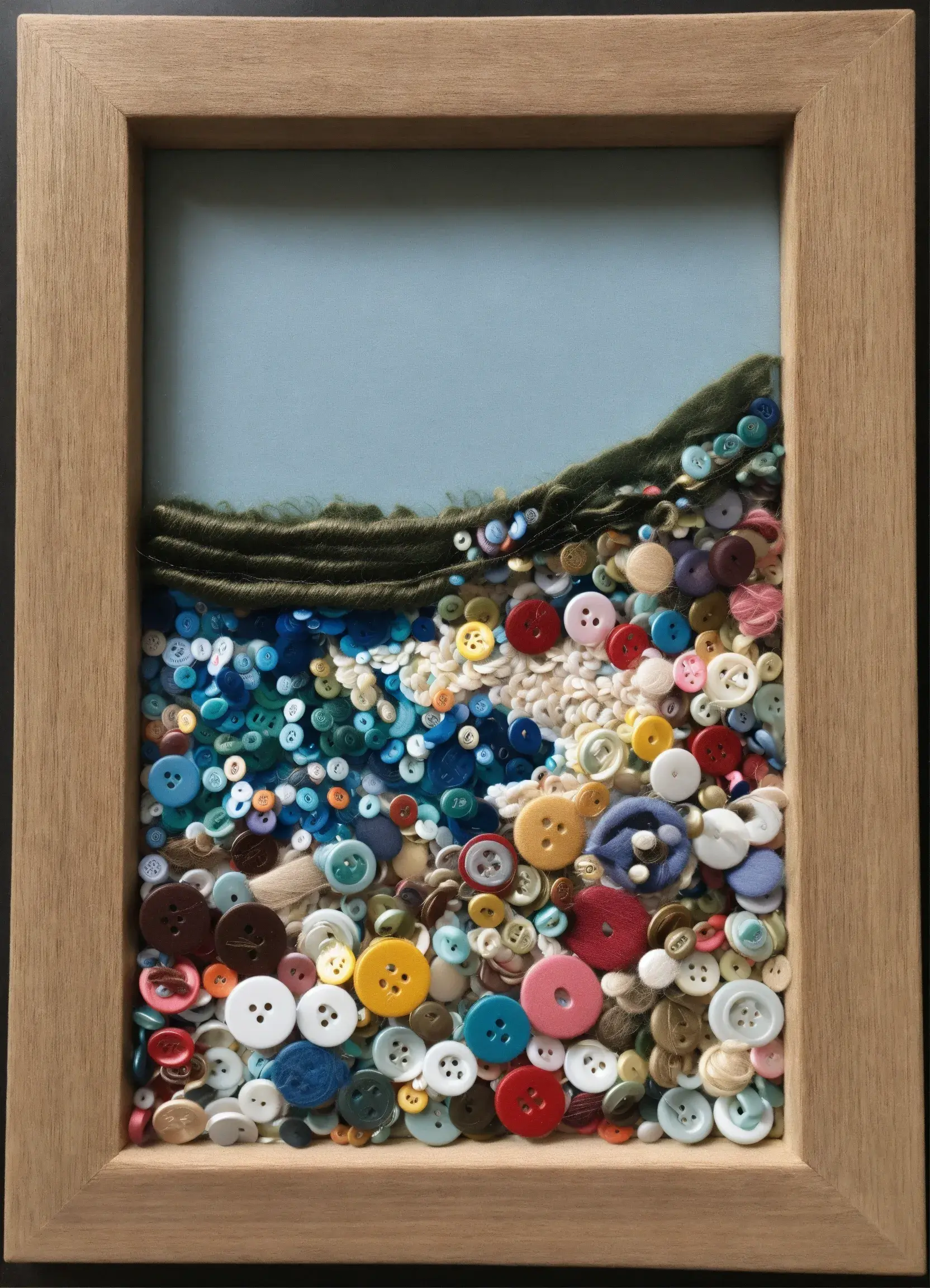 Modern abstract borduurwerk in felle kleuren